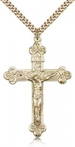 Crucifix Pendant, Gold Filled [BL4679]