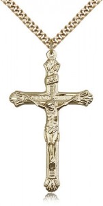 Crucifix Pendant, Gold Filled [BL4745]