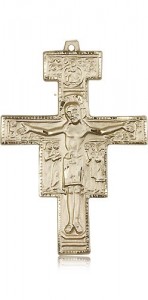 San Damiano Medal, 14 Karat Gold [BL6818]