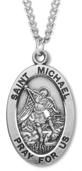 personalized st michael pendant