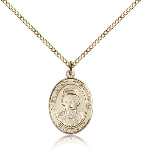 St. Joseph Freinademetz Medal, Gold Filled, Medium - Gold-tone