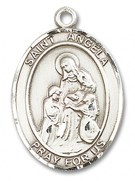 St. Angela Merici Medal, Sterling Silver, Large - No Chain