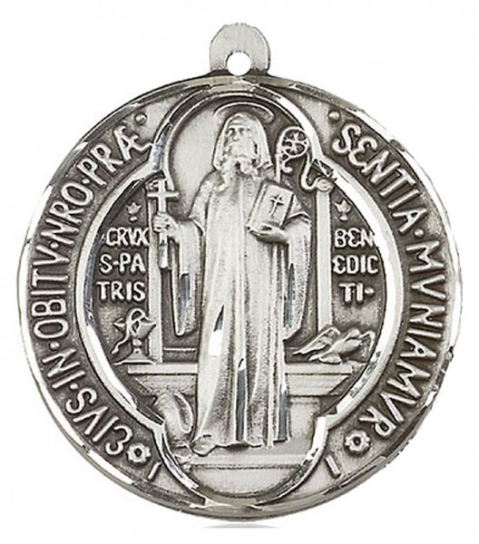 St. Benedict Medal, Sterling Silver - No Chain