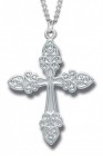 Cross Necklace, Sterling Silver with Chain