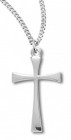 Women's Maltese Cross Necklace, Sterling Silver with Chain Options