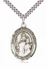 Men's Pewter Oval Our Lady of Consolation Medal