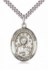 Men's Pewter Oval Our Lady of La Vang Medal