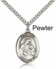 Men's Pewter Oval St. Ann Medal