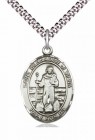 Men's Pewter Oval St. Bernadine of Sienna Medal