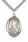 Men's Pewter Oval St. Brigid of Ireland Medal