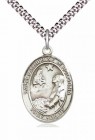 Men's Pewter Oval St. Catherine of Bologna Medal