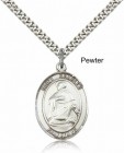 Men's Pewter Oval St. Charles Borromeo Medal