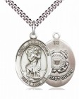 Men's Pewter Oval St. Christopher Coast Guard Medal