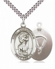 Men's Pewter Oval St. Christopher Paratrooper Medal