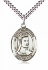 Men's Pewter Oval St. Elizabeth of Hungary Medal