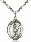 Men's Pewter Oval St. Florian Medal