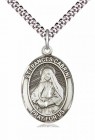 Men's Pewter Oval St. Frances Cabrini Medal