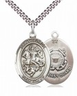 Men's Pewter Oval St. George Coast Guard Medal