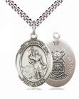 Men's Pewter Oval St. Joan of Arc Air Force Medal