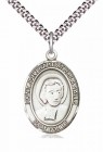 Men's Pewter Oval St. John Baptist De La Salle Medal