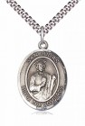 Men's Pewter Oval St. Jude Thaddeus Medal