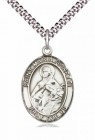 Men's Pewter Oval St. Maria Goretti Medal