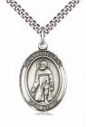 Men's Pewter Oval St. Peregrine Laziosi Medal