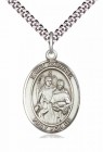 Men's Pewter Oval St. Raphael the Archangel Medal