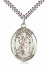 Men's Pewter Oval St. Roch Medal