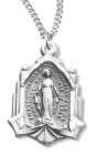 Women's Sterling Silver Cathedral Inspired Miraculous Necklace with Chain Options