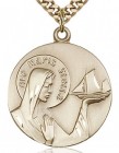 Our Lady Star of the Sea Medal, Gold Filled