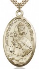 Our Lady of Mount Carmel Medal, Gold Filled