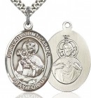Our Lady of Mount Carmel Medal, Sterling Silver, Large