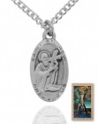 Oval St. Andrew Medal and Prayer Card Set