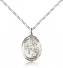 St. Matthew the Apostle Medal, Sterling Silver, Medium