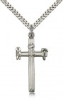 Carpenter Cross Pendant, Sterling Silver