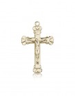 Crucifix Pendant, 14 Karat Gold