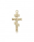 Crucifix Pendant, 14 Karat Gold