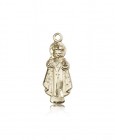 Infant of Prague Medal, 14 Karat Gold