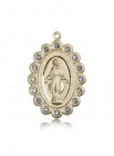 Miraculous Medal, 14 Karat Gold