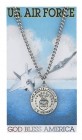 Round St. Michael Air Force Medal and Prayer Card Set