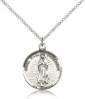 Our Lady of Guadalupe Medal, Sterling Silver