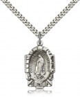 Our Lady of Guadalupe Medal, Sterling Silver