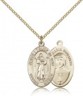 Divine Mercy Medal, Gold Filled