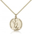 St. Bernadette Medal, Gold Filled