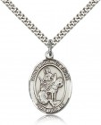 St. Martin of Tours Medal, Sterling Silver, Large