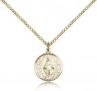 Miraculous Medal, Gold Filled