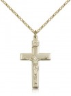 Crucifix Pendant, Gold Filled