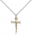 Nail Crucifix Pendant, Two-Tone