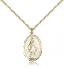 Miraculous Medal, Gold Filled